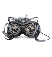 Steampunk Metallic Spiked Gears Goggles – Silver