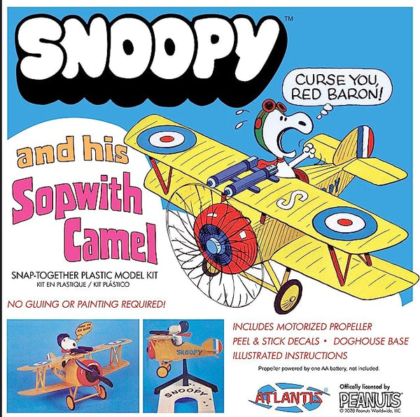 Atlantis Snoopy Sopwith Camel Biplane