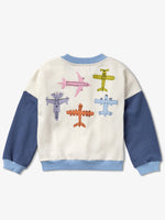 Bomber Jacket with embroidered airplanes