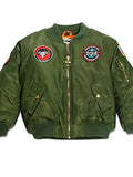 Kid's Green Flight Jacket