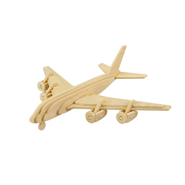 Civil Airplane, 3D wooden puzzle