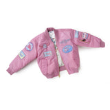 Kid's Pink Aviator Jacket