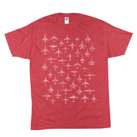 Short Sleeve Tee Shirt with Planes