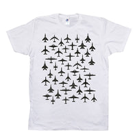 Short Sleeve Tee Shirt with Planes